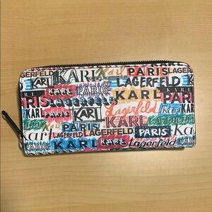 Karl Lagerfeld Multicolor Zip Wallet